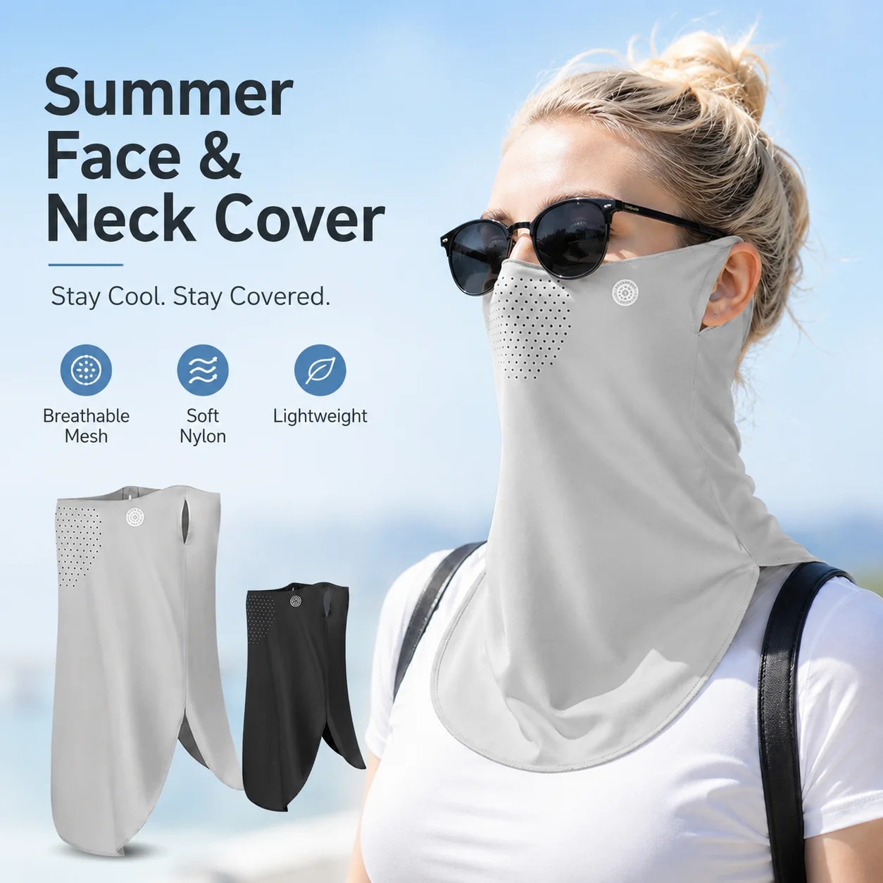 Nylon Sun Face Cover Breathabl - Cycling Loop recension och pris