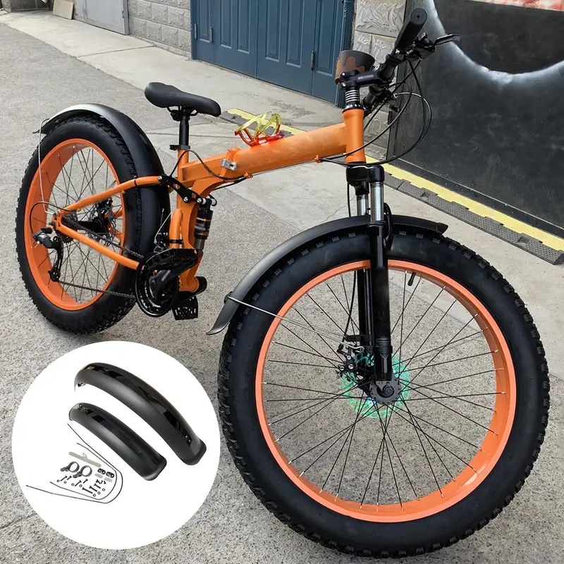 Black Bike Fenders Fat Tire Mu - Fender Mudguard Set recension och pris