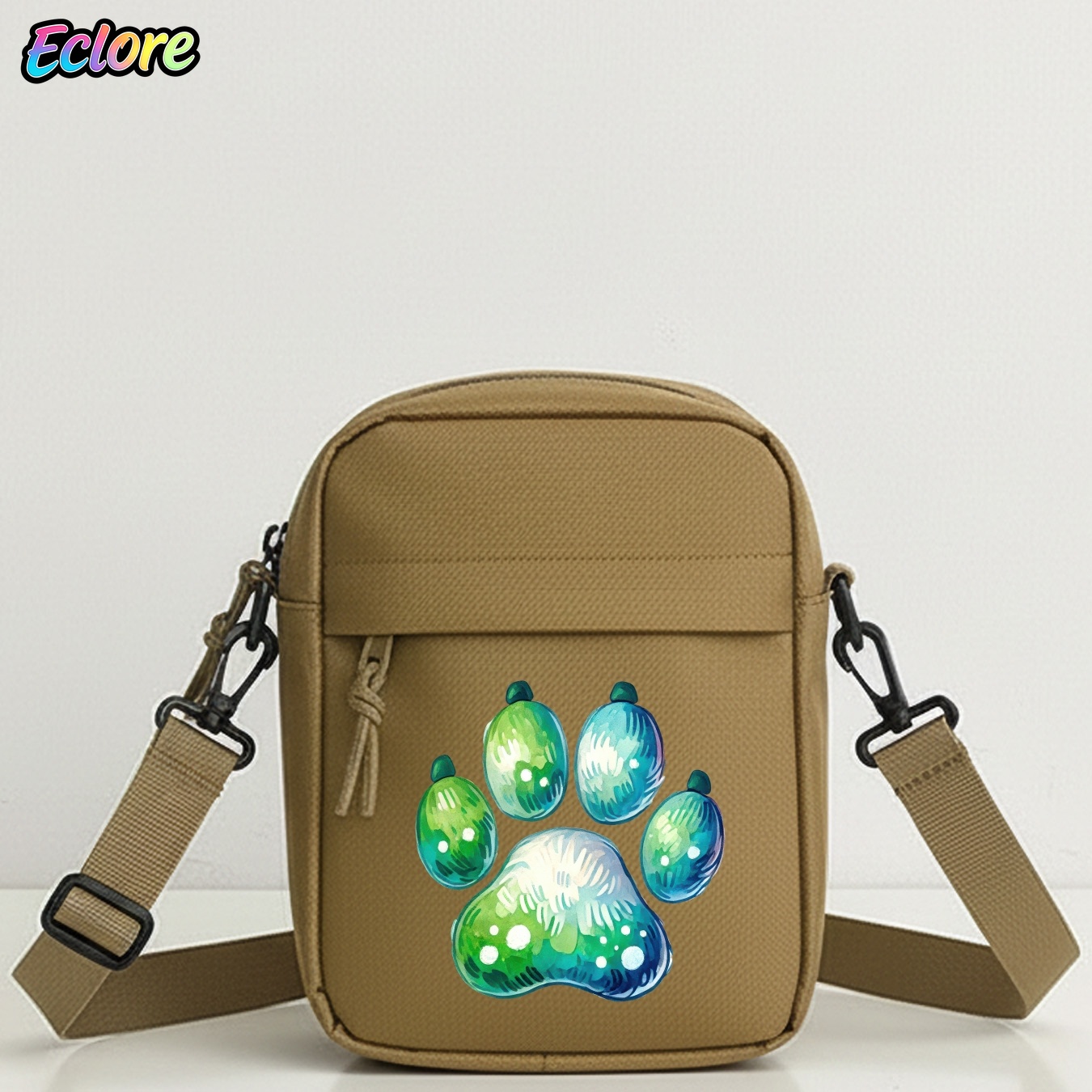 Watercolor Animal Paw Print Sh - Cycling Commute Bag recension och pris