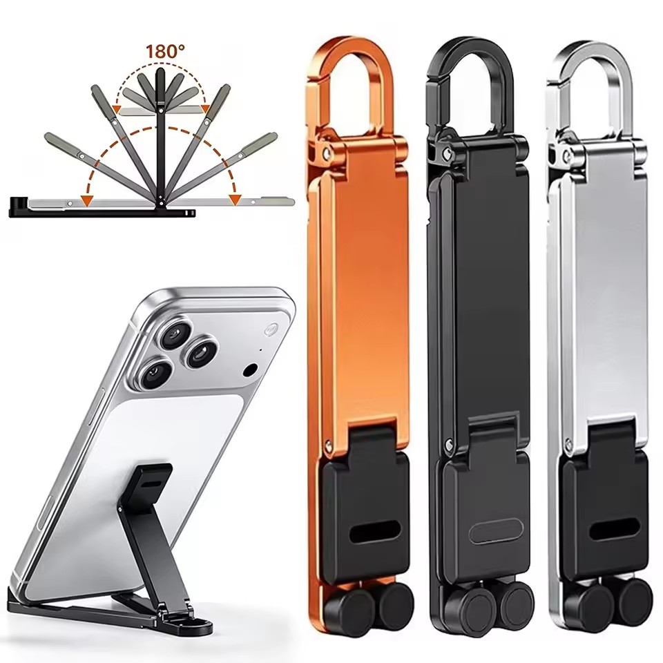 Mini Keychain Foldable Phone B - Kickstand Adjustable recension och pris