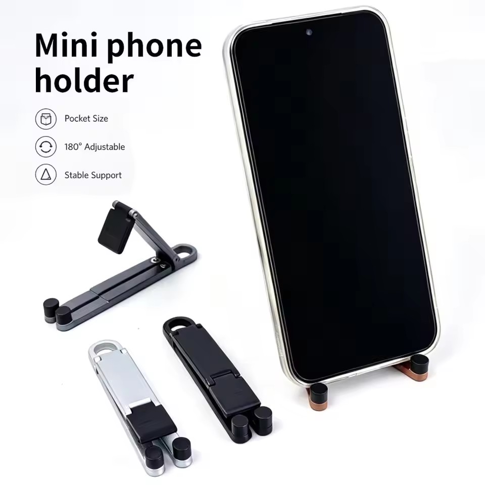 Mini Keychain Foldable Phone B - Kickstand Adjustable recension och pris