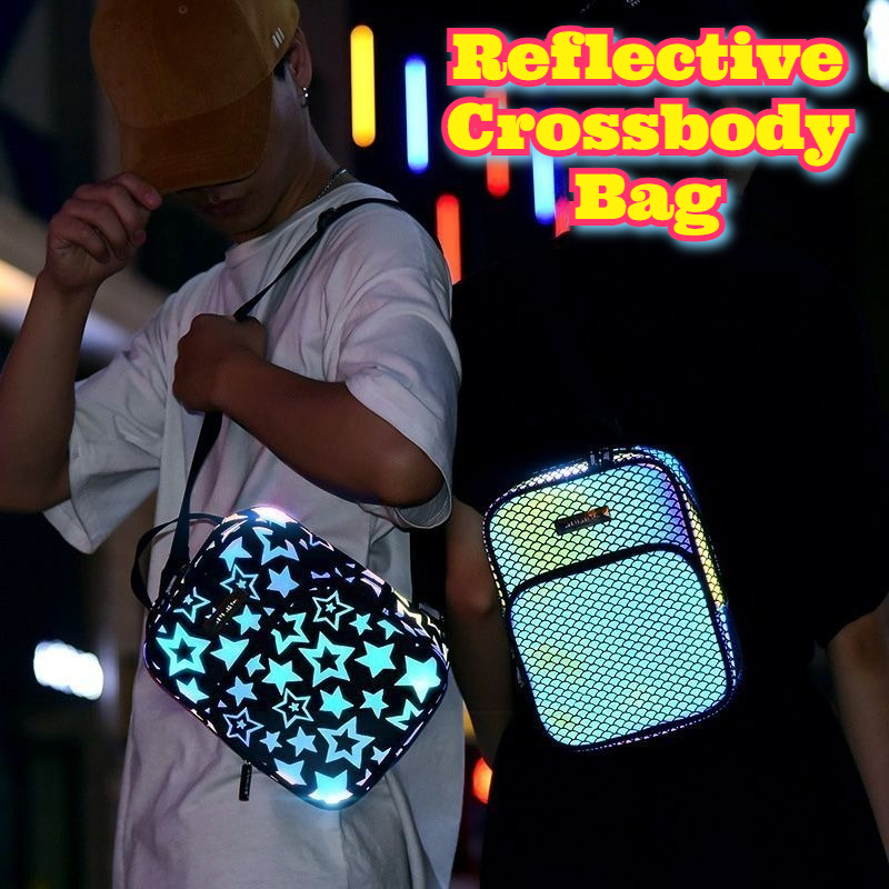 Reflective Crossbody Bag Multi - Cycling Commute Bag recension och pris