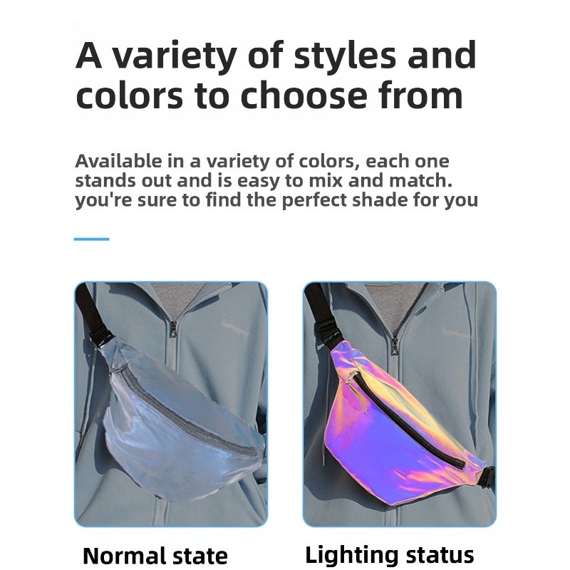 Reflective Crossbody Bag Multi - Cycling Commute Bag recension och pris
