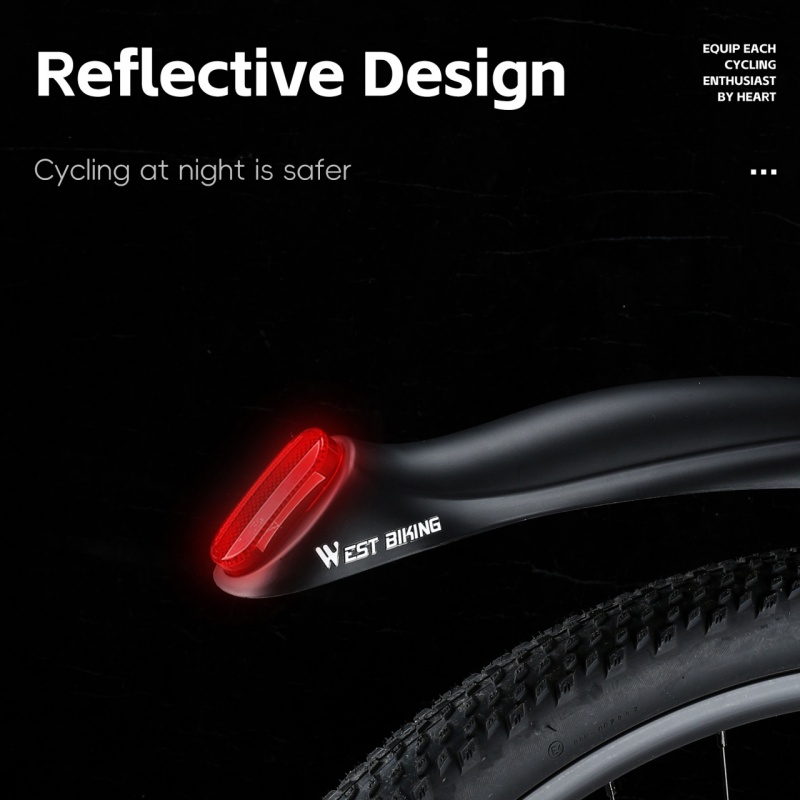 WEST BIKING Reflective Bicycle - Fender Mudguard Set recension och pris